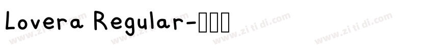 Lovera Regular字体转换